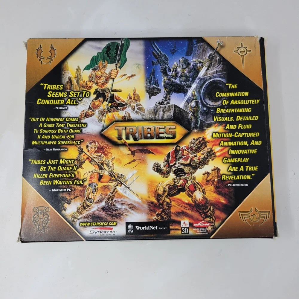Starsiege Tribes PC Big Box 1998 Dynamix Sierra Windows 95 98 Complete